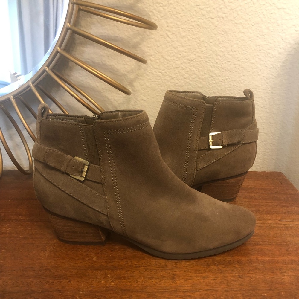 Blondo Suede Ankle Boots with Buckle